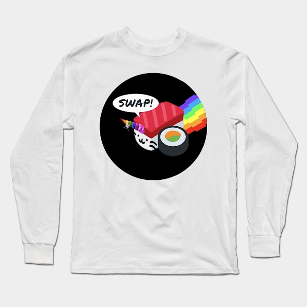 Sushiswap SUSHI (Cryptocurrency) Long Sleeve T-Shirt by Ziggy's